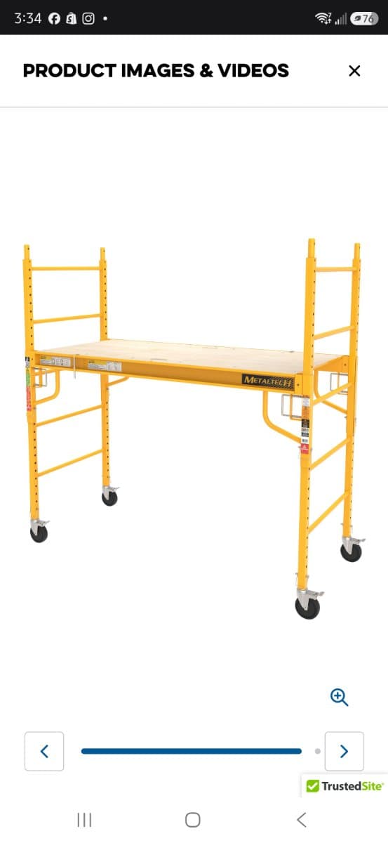 6ft Adjustable Scaffold 1000lb capacity for rent in Barrie, Ontario — toolshare