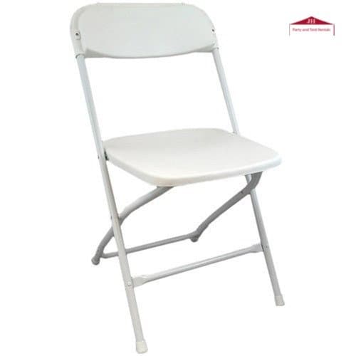 Basic White Folding Chairs for rent in Richmond Hill, Ontario — toolshare